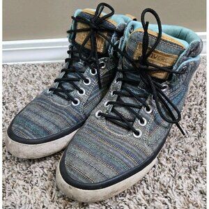 Men's Converse Bassline Textile Upper High Top All Stars Sneakers, Sz 9